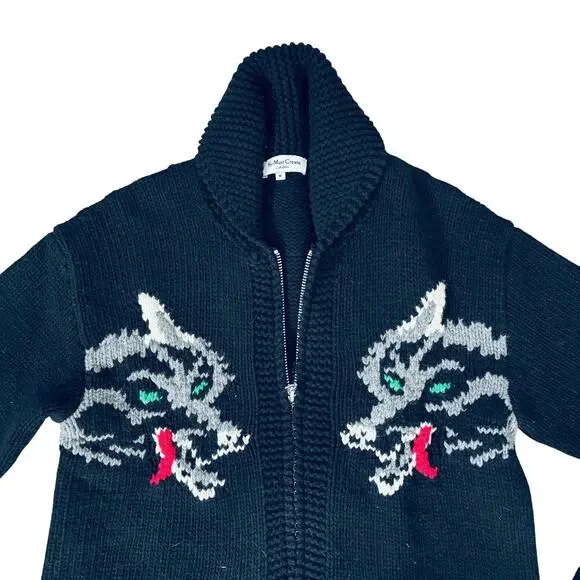YMC YOU MUST CREATE ZIP UP CARDIGAN SWEATER SIZE MEDIUM